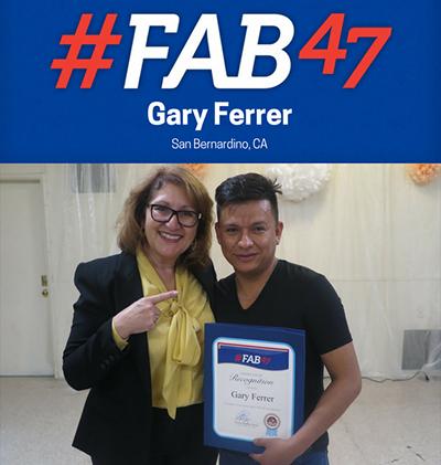 FAB47 Winner Gary Ferrer